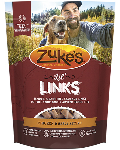Zukes Lil' Links Grain Free Chicken and Apple Recipe for Dogs