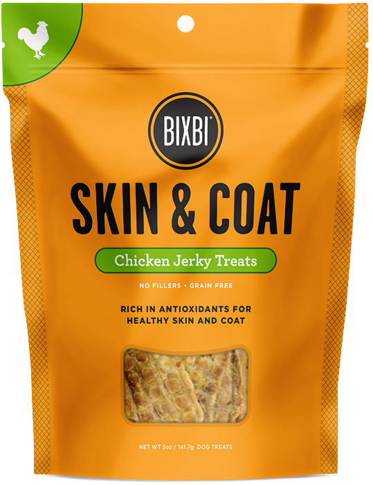 Bixbi Skin and Coat Chicken Breast Jerky Dog Treats