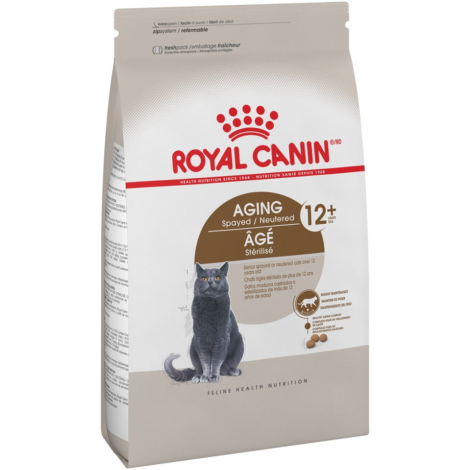 Royal Canin Feline Health Nutrition Aging Spayed/Neutered Senior 12+ Dry Cat Food