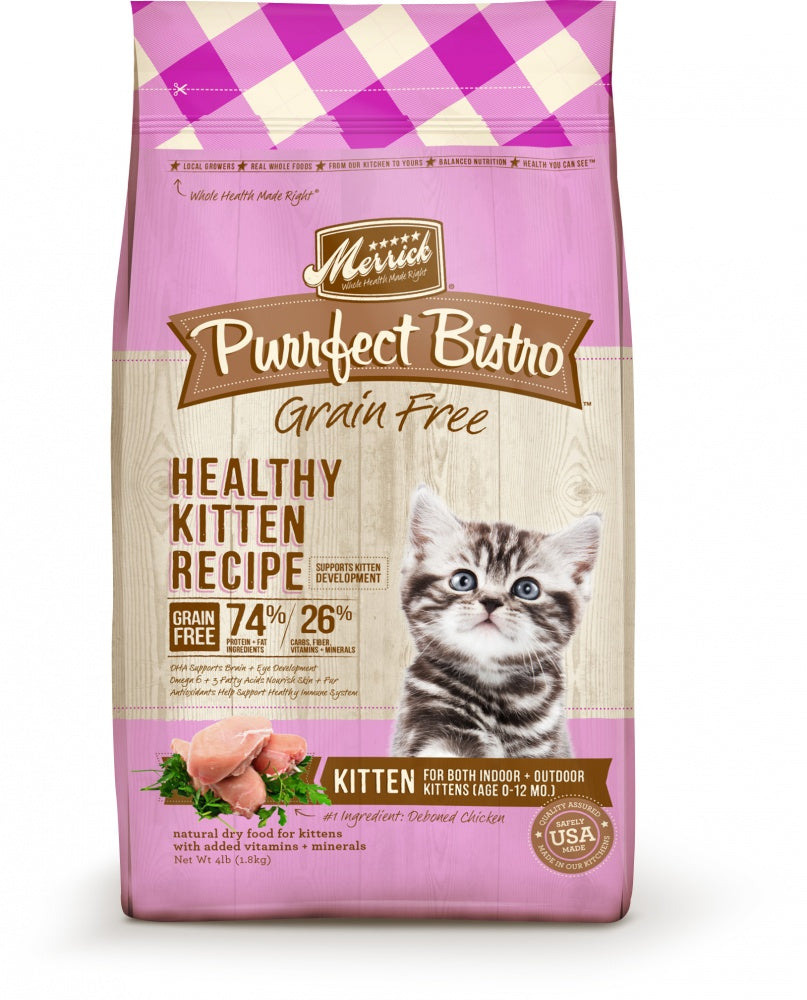 Merrick Purrfect Bistro Healthy Kitten Grain Free Dry Cat Food