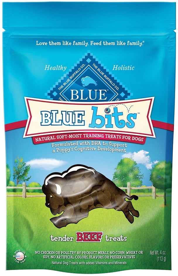 Blue Buffalo Bits Tender Beef Natural Soft Moist Training Dog Treats