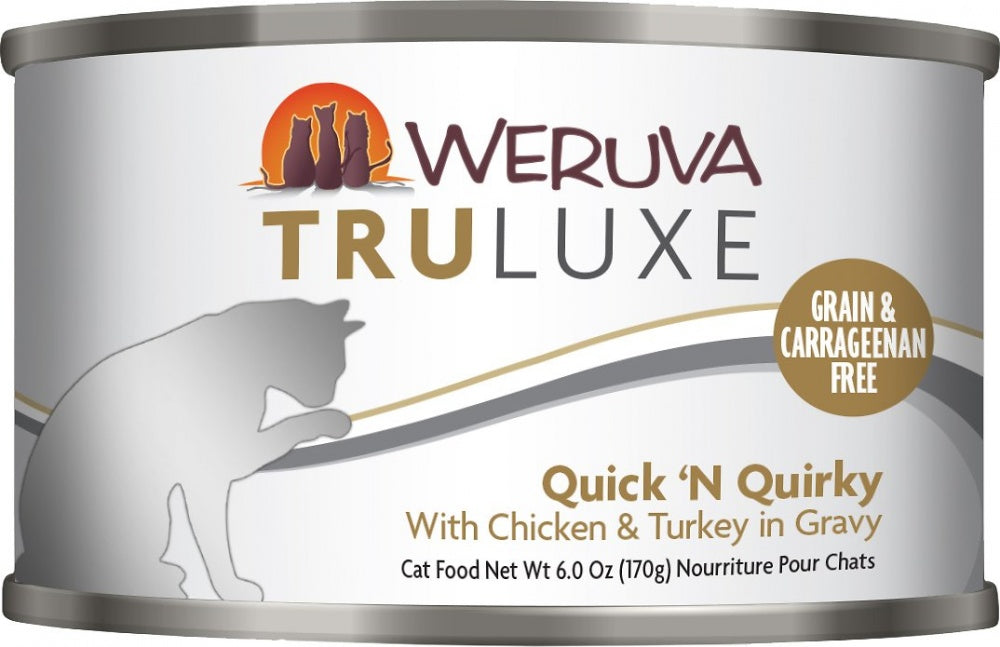 Weruva TRULUXE Quick N Quirky with Chicken and Turkey in Gravy Canned Cat Food