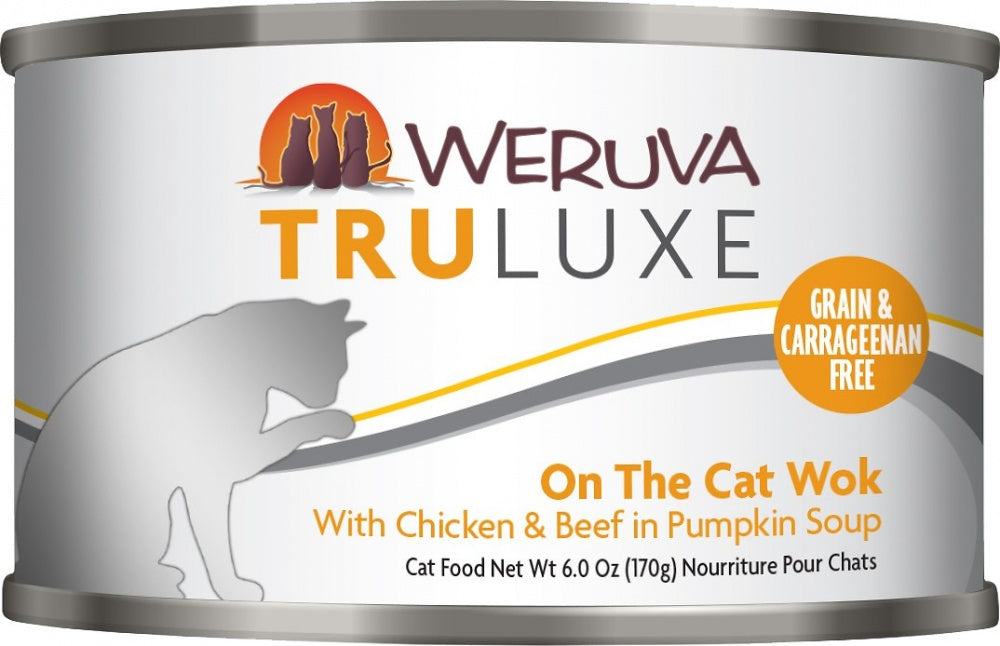 Weruva TRULUXE On The Cat Wok with Chicken and Beef in Pumpkin Soup Canned Cat Food