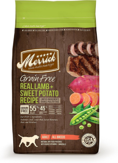 Merrick Grain Free Real Lamb and Sweet Potato Recipe Dry Dog Food