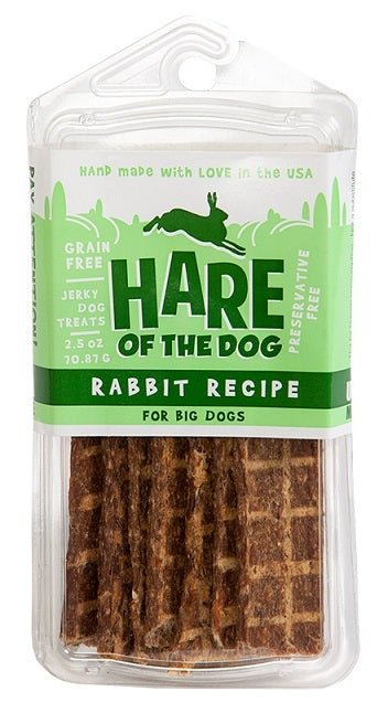 Hare of the Dog 100% Rabbit Big Dog Jerky Treats