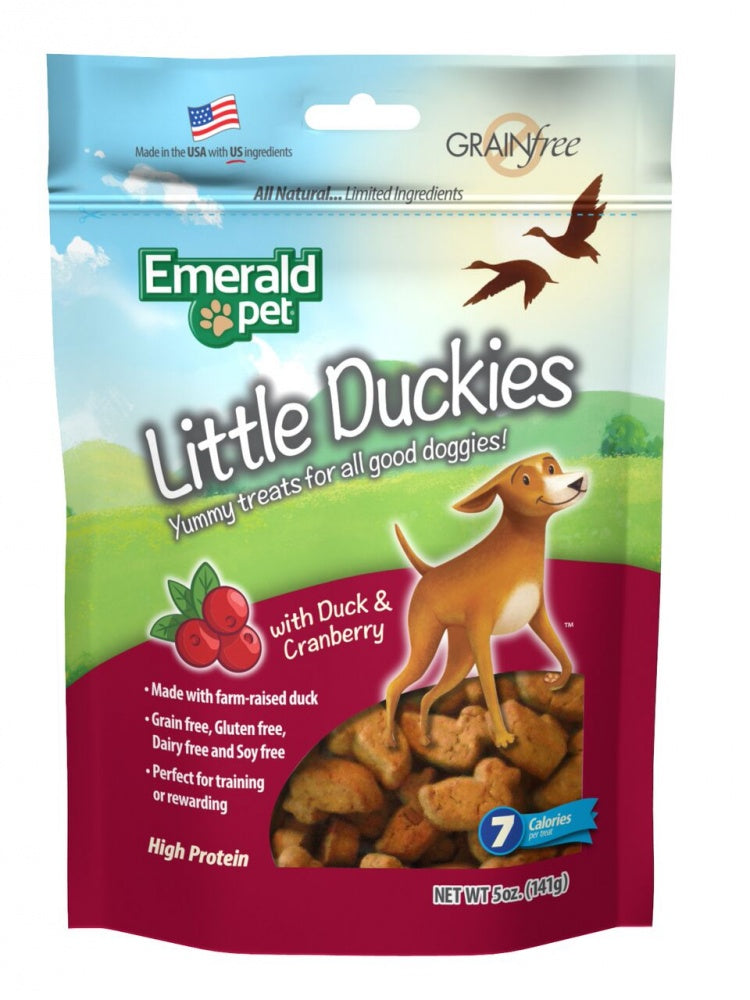 Emerald Pet Little Duckies Cranberry Dog Treats