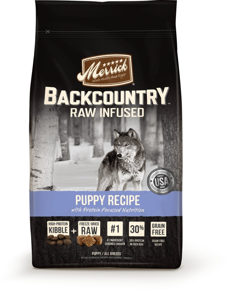 Merrick Backcountry Raw Infused Grain Free Puppy Recipe Dry Dog Food