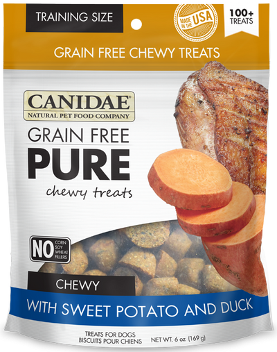 Canidae Grain Free PURE Chewy with Sweet Potato and Duck Dog Treats