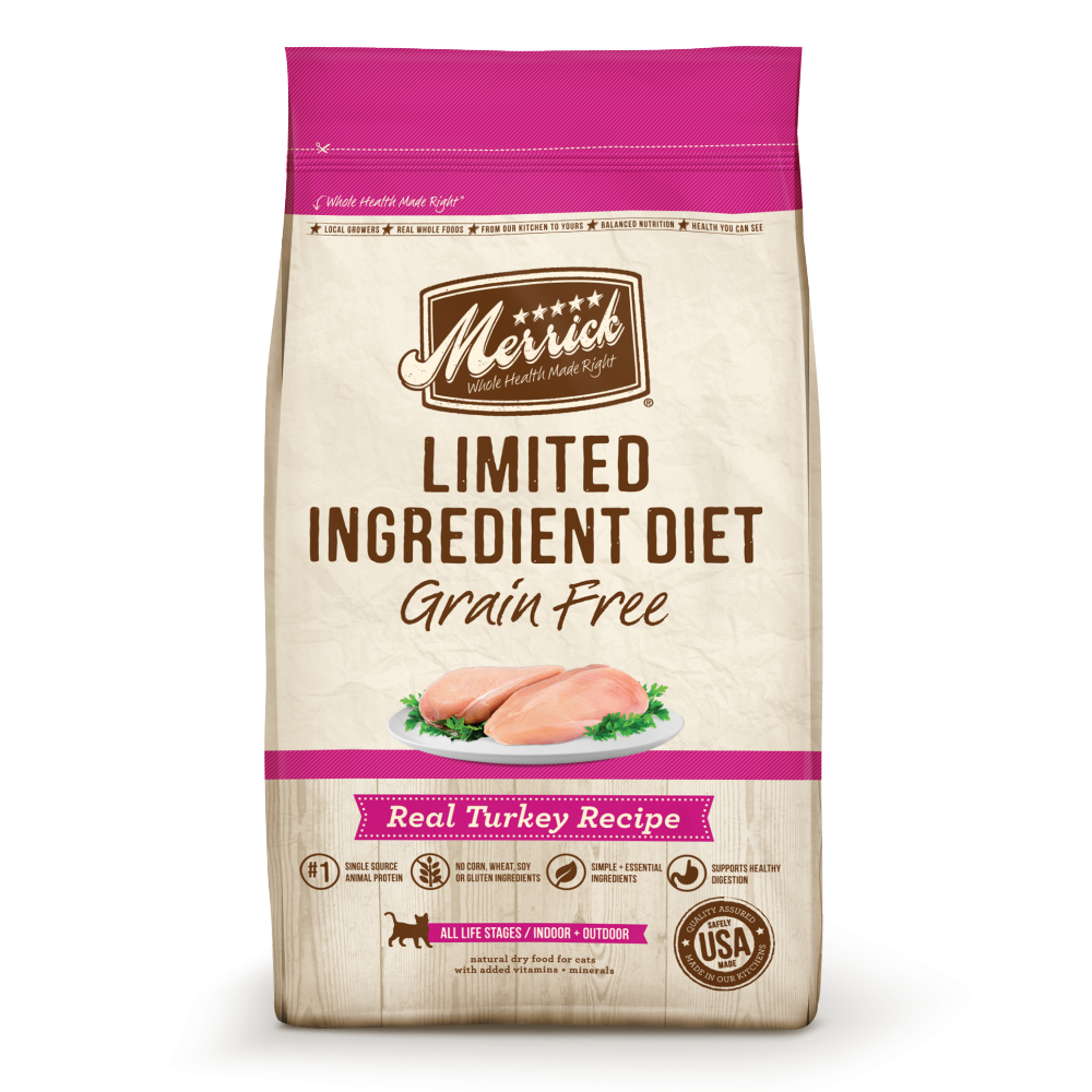 Merrick Limited Ingredient Diet Grain Free Real Turkey Recipe Dry Cat Food