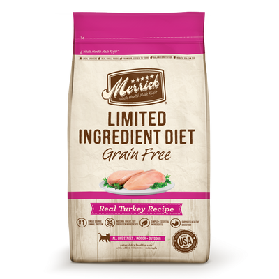 Merrick Limited Ingredient Diet Grain Free Real Turkey Recipe Dry Cat Food