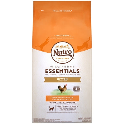 Nutro Wholesome Essentials Farm Raised Kitten Chicken and Brown Rice Dry Cat Food