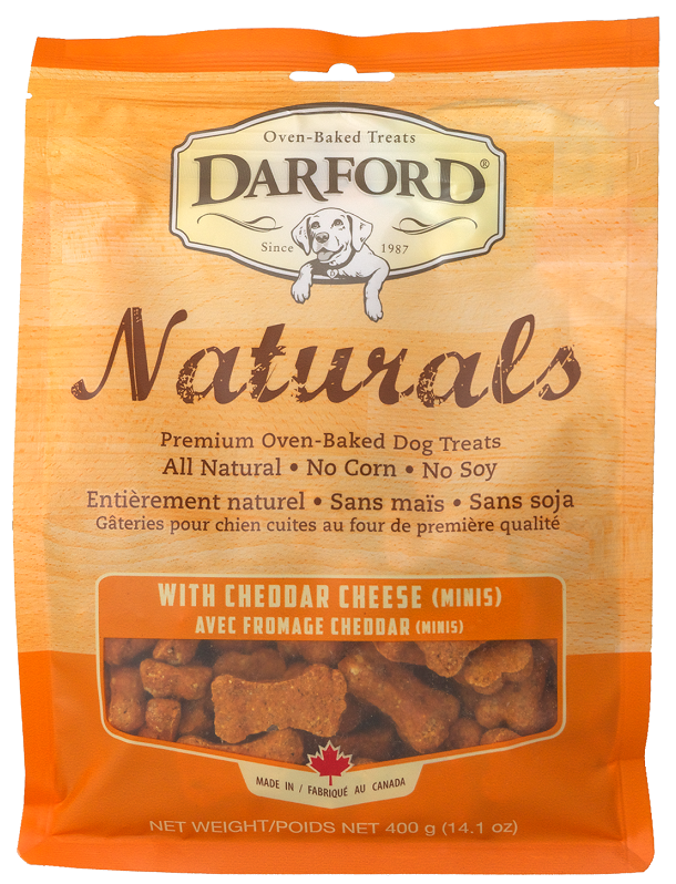 Darford Naturals Cheddar Cheese Minis Oven Baked Treats for Dogs