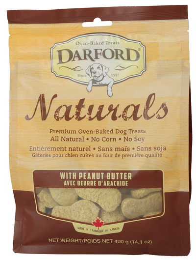 Darford Naturals Peanut Butter Oven Baked Treats for Dogs