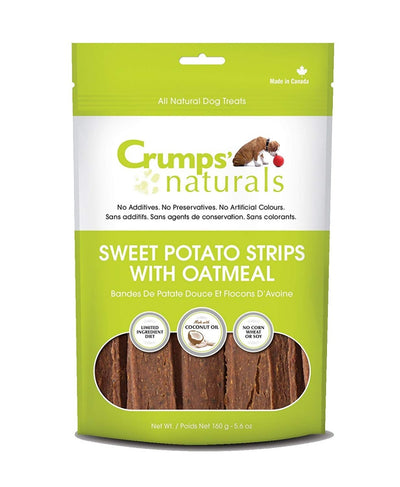 Crumps Naturals Sweet Potato Strips with Oatmeal and Citrus Fibre Dog Treats