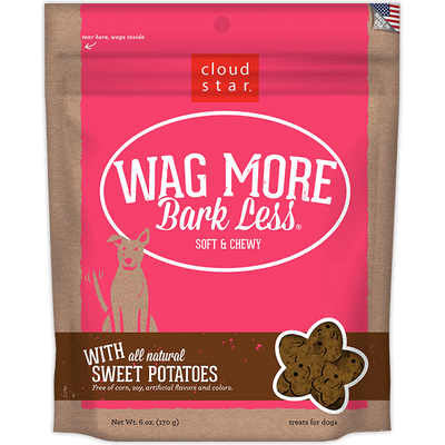 Cloud Star Wag More Bark Less Soft and Chewy Sweet Potatoes Dog Treats