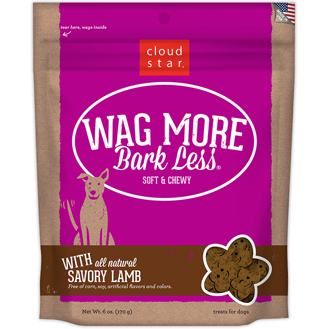 Cloud Star Wag More Bark Less Soft and Chewy Savory Lamb Dog Treats