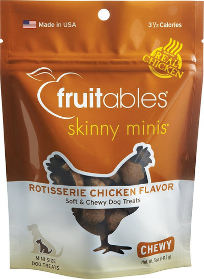 Fruitables Skinny Minis Rotisserie Chicken Flavor Soft & Chewy Dog Treats