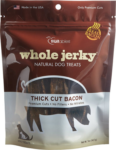 Fruitables Whole Jerky Thick Cut Bacon Dog Treats