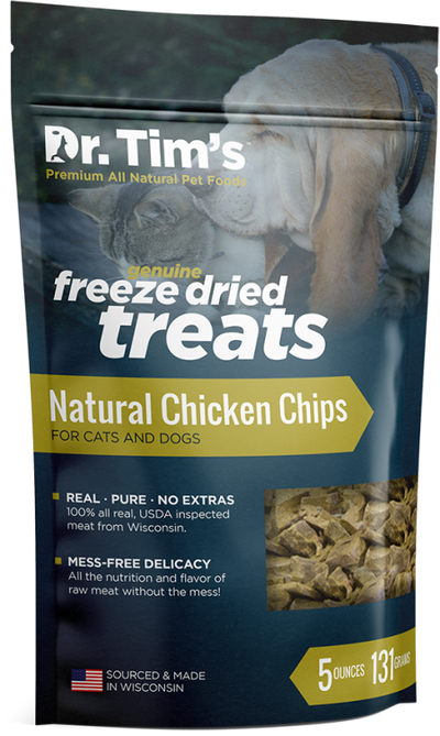 Dr. Tim's Freeze Dried Natural Chicken Chips Dog and Cat Treats