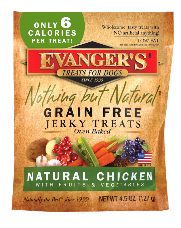 Evanger's Grain Free Organic Chicken with Fruits and Veggies Dog Treats