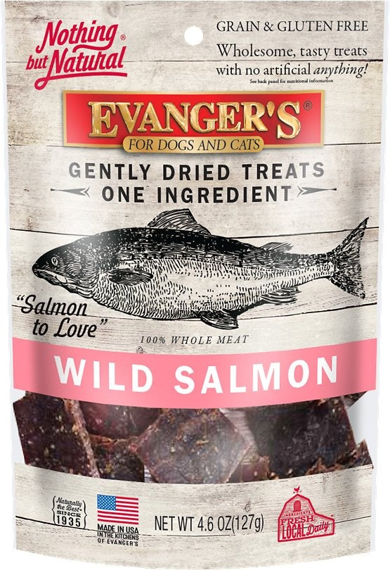 Evanger's Raw Freeze Dried Grain Free Wild Salmon Dog and Cat Treats