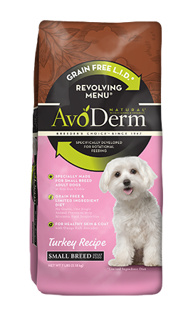 Avoderm Revolving Menu Small Breed LID Grain Free Turkey Recipe Adult Dry Dog Food