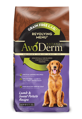 Avoderm Revolving Menu Grain Free Lamb and Sweet Potato Recipe Adult Dry Dog Food