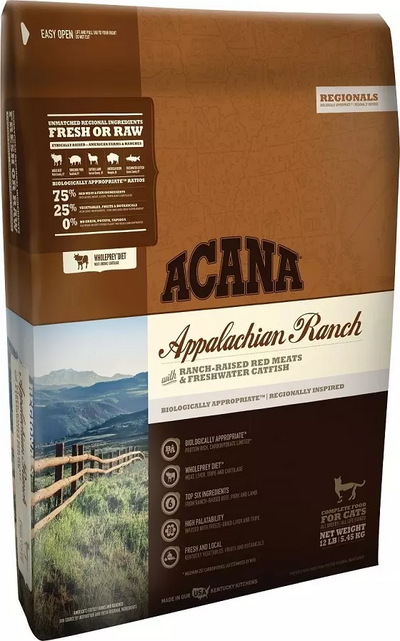 Acana Regionals Appalachian Ranch Cat and Kitten Grain Free Dry Food