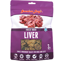 Grandma Lucy's Singles Freeze Dried Liver Single Ingredient Pet Treats