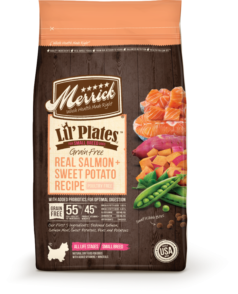 Merrick Lil' Plates Small Breed Grain Free Real Salmon and Sweet Potato Dry Dog Food