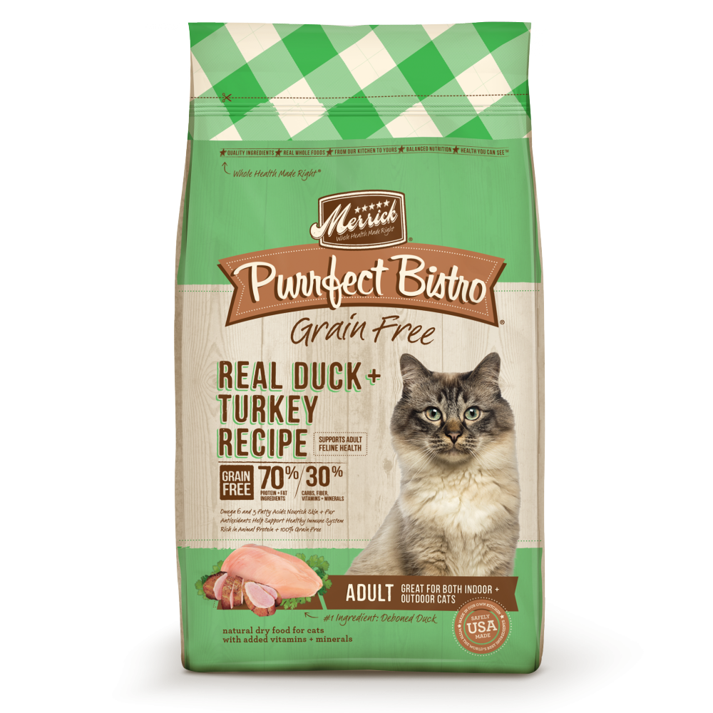 Merrick Purrfect Bistro Grain Free Real Duck and Turkey Recipe Dry Cat Food