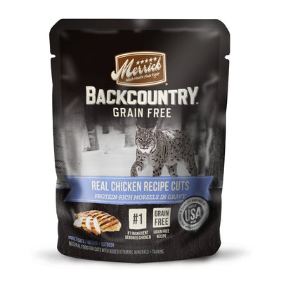 Merrick Backcountry Grain Free Real Chicken Cuts Recipe Cat Food Pouch