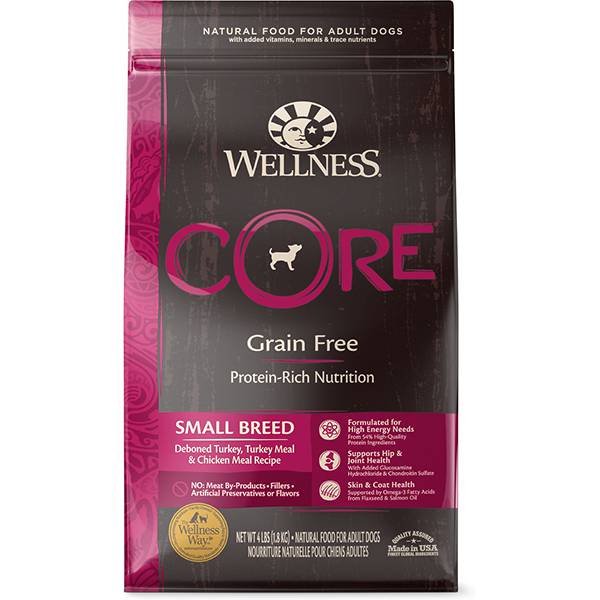 <b>Wellness Core</b> Grain-Free Original Dry Food For Dogs - Small Breed-Turkey & Chicken Recipe