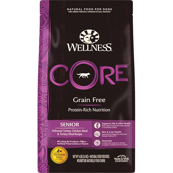 <b>Wellness Core</b> Grain-Free Original Dry Food For Senior Dogs - Turkey & Chicken Recipe