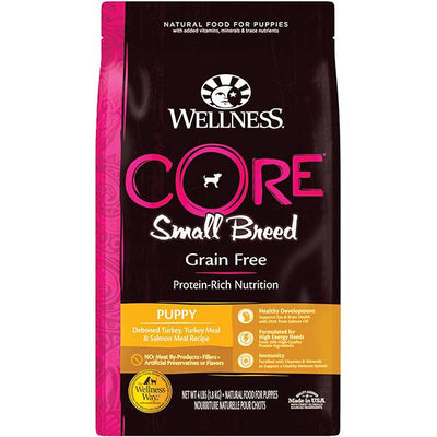 <b>Wellness Core</b> Grain-Free Original Dry Food For Dogs - Small Breed Puppy -Turkey & Salmon Recipe