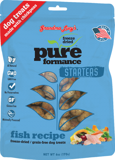 Grandma Lucy's Pureformance Starters Fish Recipe Freeze Dried Dog Treats