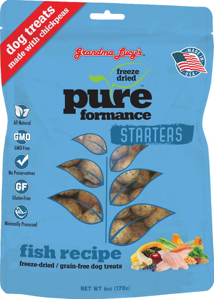 Grandma Lucy's Pureformance Starters Fish Recipe Freeze Dried Dog Treats