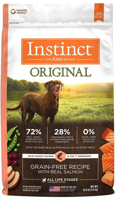 Nature's Variety Instinct Original Grain Free Recipe with Real Salmon Natural Dry Dog Food