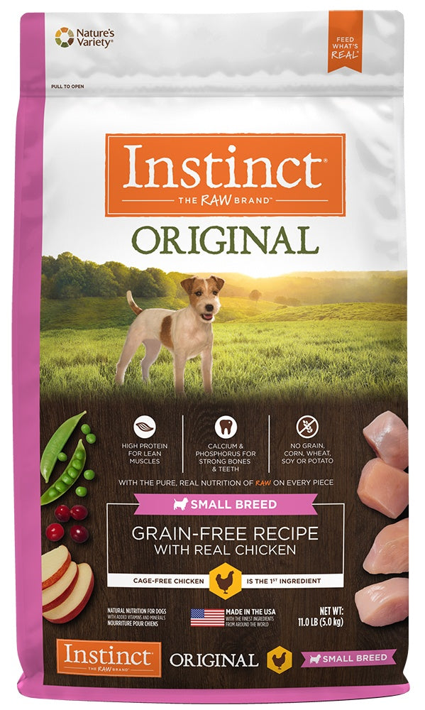 Nature's Variety Instinct Original Small Breed Grain Free Recipe with Real Chicken Natural Dry Dog Food