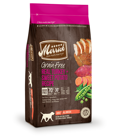 Merrick Grain Free Adult Turkey and Sweet Potato Recipe Dry Dog Food