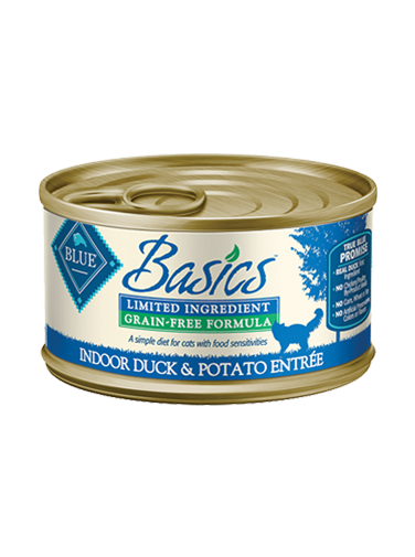 Blue Buffalo Basics Limited Ingredient Diet Adult Grain Free Duck and Potato Recipe Canned Cat Food