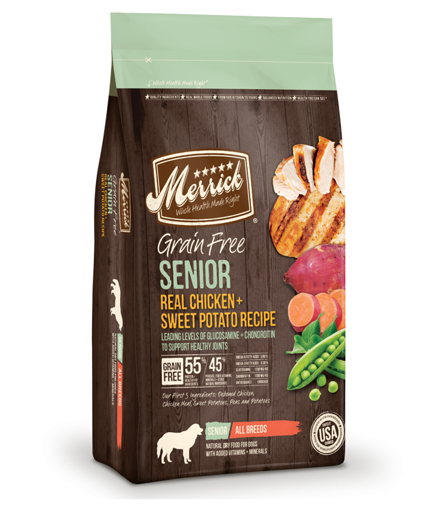 Merrick Grain Free Senior Real Chicken & Sweet Potato Recipe Dry Dog Food