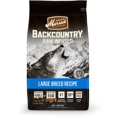 Merrick Backcountry Raw Infused Grain Free Large Breed Recipe Dry Dog Food