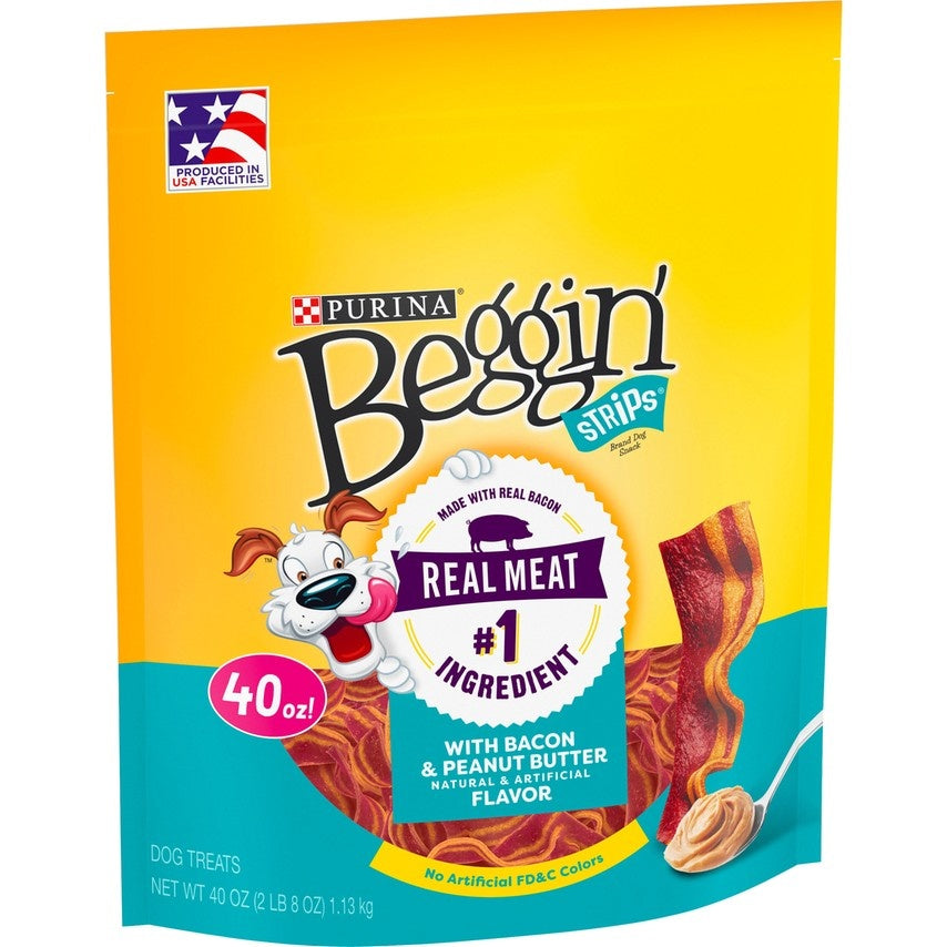 Beggin Strips Bacon & Peanut Butter Flavor Dog Treats