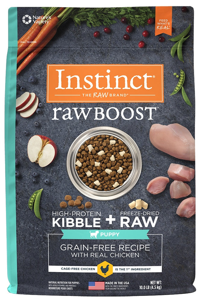 Nature's Variety Instinct Grain Free Raw Boost Puppy Chicken Dry Dog Food