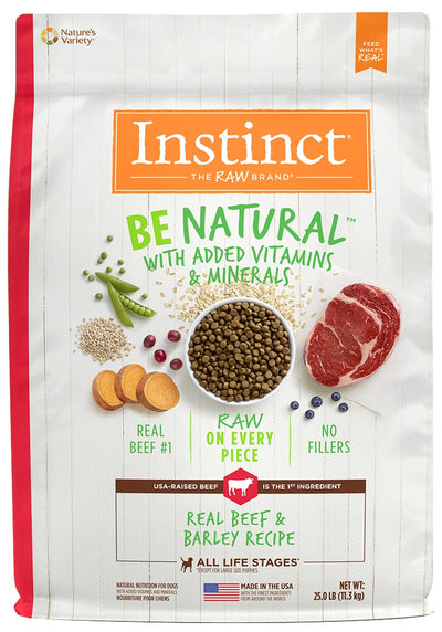 Nature's Variety Instinct Be Natural Beef & Barley Recipe Dry Dog Food