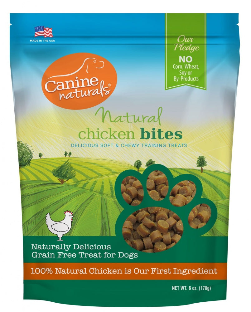 Canine Naturals Grain Free Chicken Bites Soft & Chewy Training Dog Treats