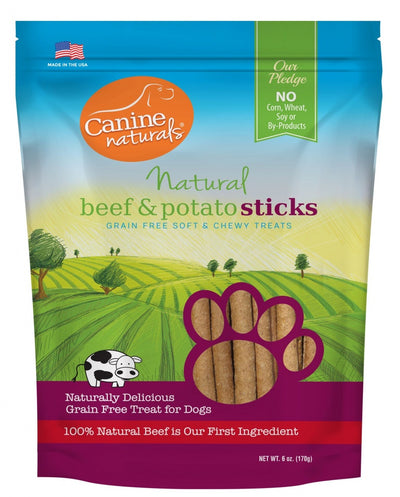 Canine Naturals Grain Free Beef & Potato Sticks Dog Treats