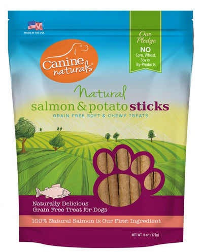 Canine Naturals Grain Free Salmon & Potato Sticks Dog Treats
