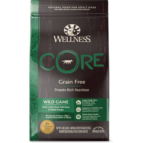 <b>Wellness Core</b> Grain-Free Wild Game Duck, Turkey, Boar & Rabbit Recipe Dry Dog Food